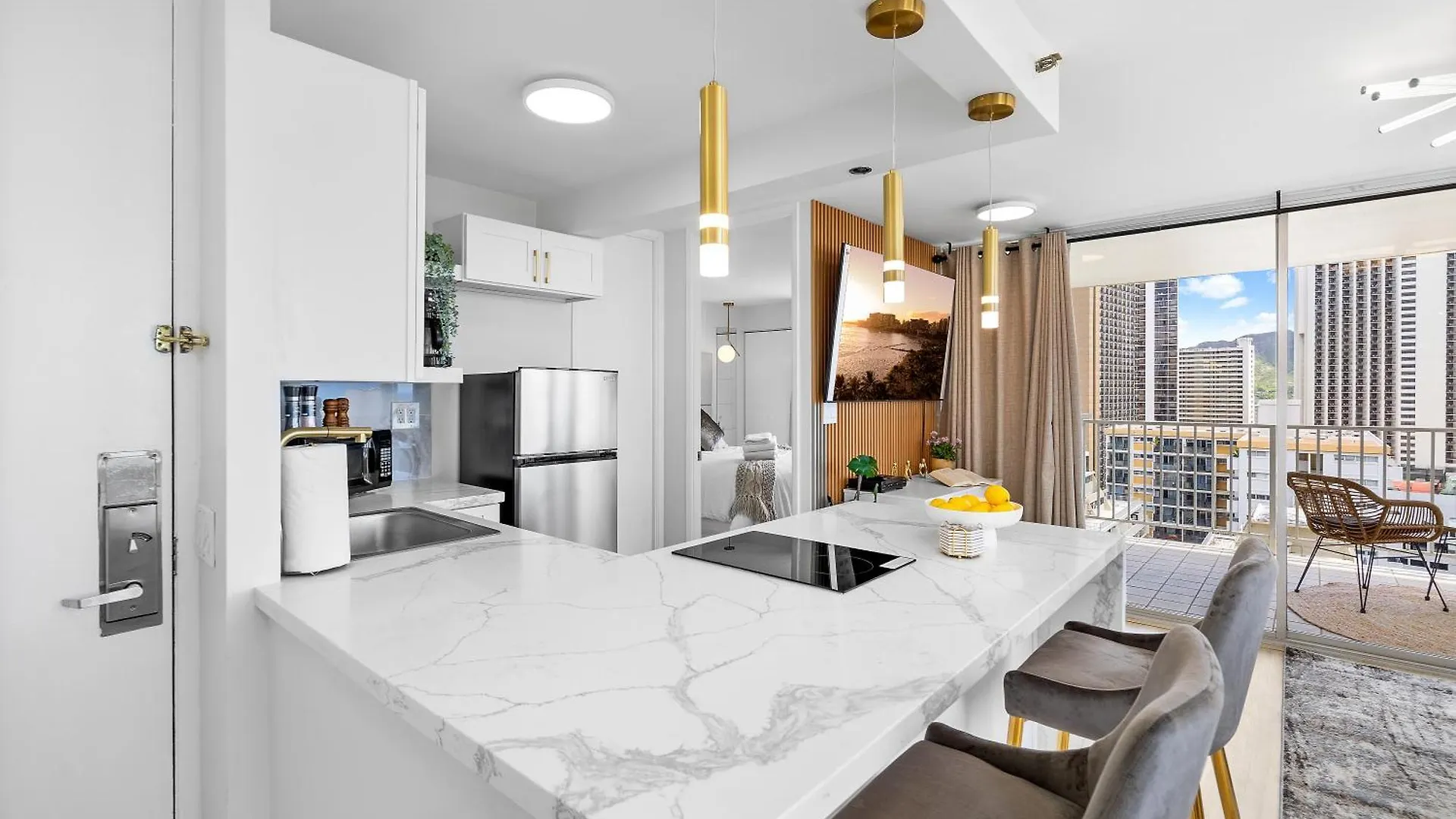 Stylish 1-Br Condo With Breathtaking Ocean Views Honolulu Appartamento